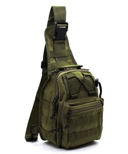 Military Canvas Sling Backpack TR1709 ARMY GREEN